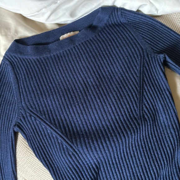 Tory Burch Ramona Merino Wool Peplum Sweater XS - Picture 11 of 13